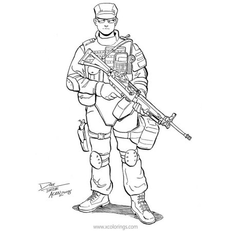 Спецназ. Раскраска
