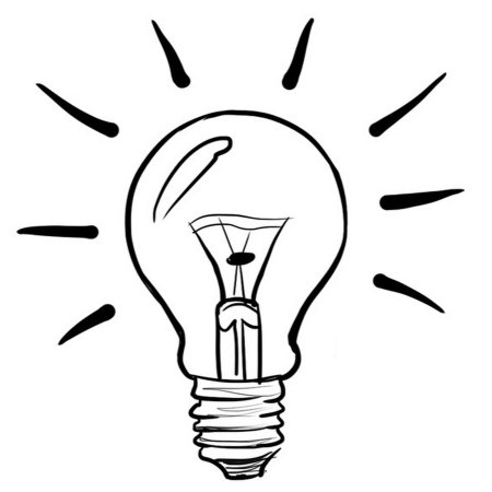 Лампочка карандашом