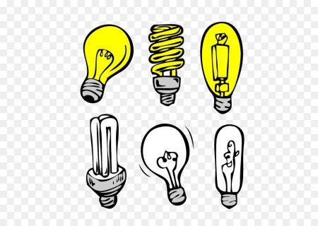 Лампочка трафарет