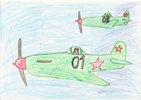 Детские рисунки на военную тему