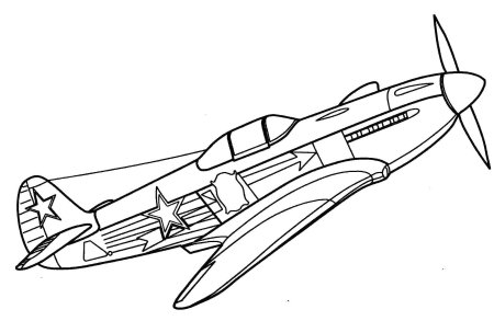 Раскраска истребитель