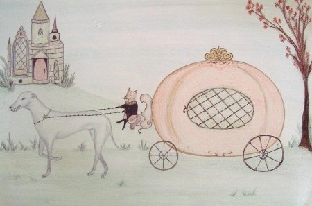 Карета рисунок карандашом