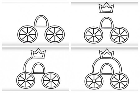 Карета раскраска