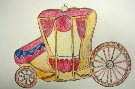 Сказочная карета с лошадьми