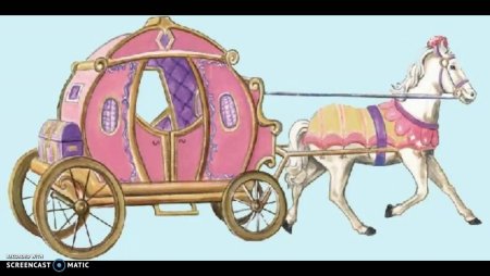 Трафарет кареты для Золушки