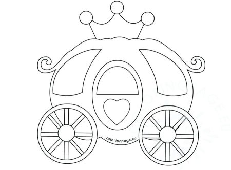 Карета раскраска