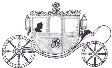 Карета для Золушки рисование