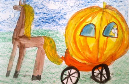 Трафарет кареты для вырезания