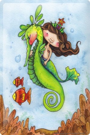 Русалка рисунок для детей