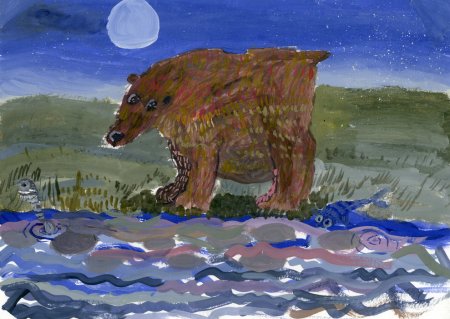 Природа Камчатки рисование для детей