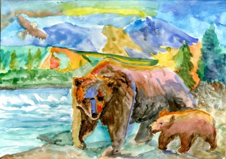 Рисунок Камчатка детский