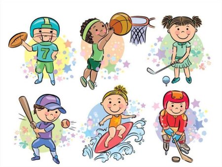 Спортивные детские рисунки