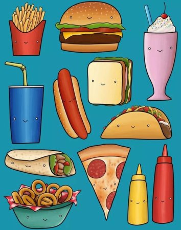 Рисунки еды