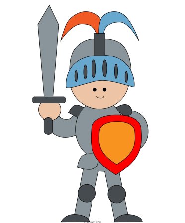Рыцарь рисунок для детей