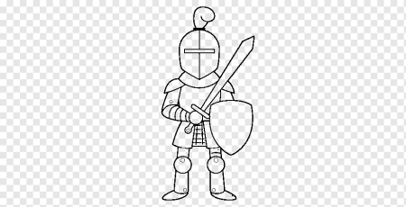 Рыцарь схематично