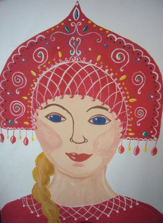 Кокошник рисунок