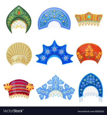 Кокошник вектор