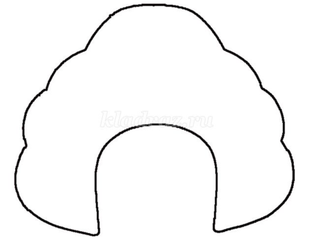 Кокошник раскраска