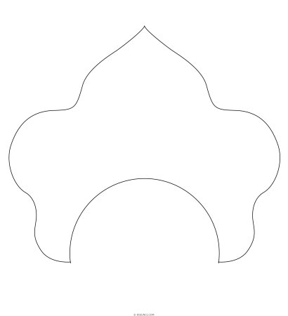 Кокошник "полярное сияние"