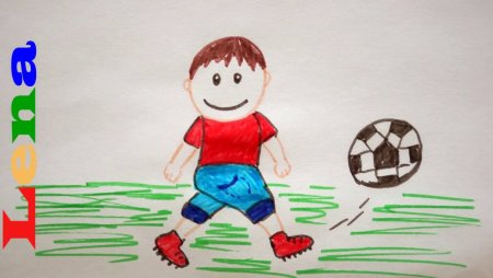 Детский рисунок футболист (51 фото)