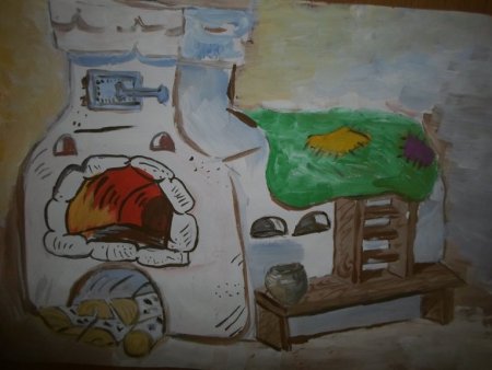 Русская печь рисунок