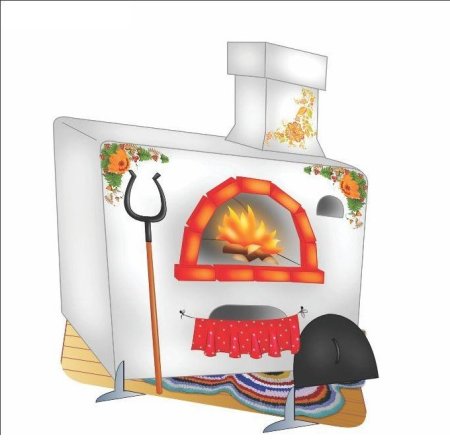 Декорация печка для детского сада