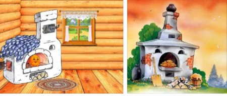 Колобок в печке