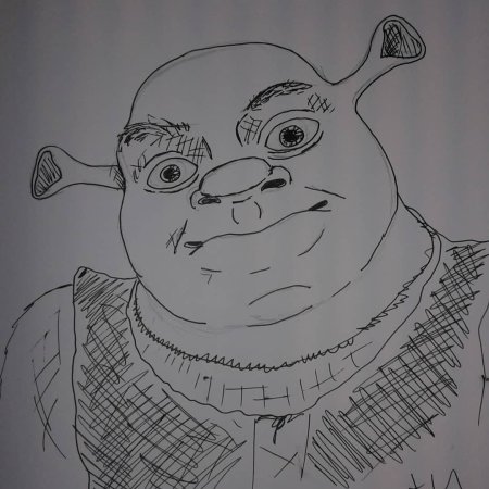 Шрек для рисования