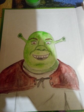Шрек рисунок