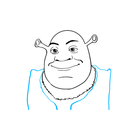 Шрек карандашом