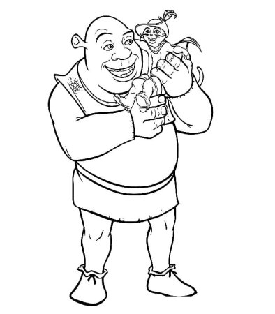 Детские раскраски Шрек