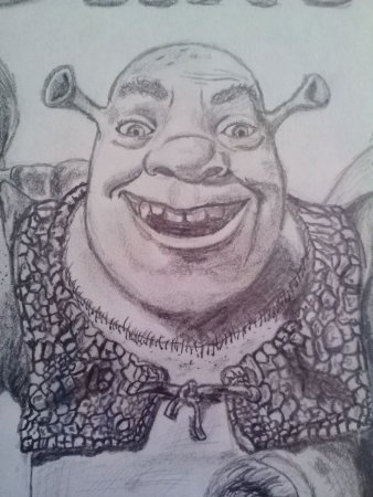 Шрек рисунок