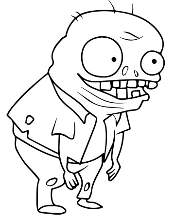 Plants vs Zombies раскраска