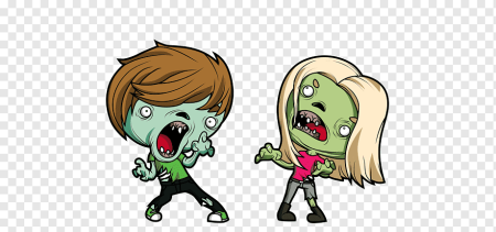 Раскраска смешной зомби