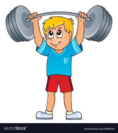 Сильный человек cartoon
