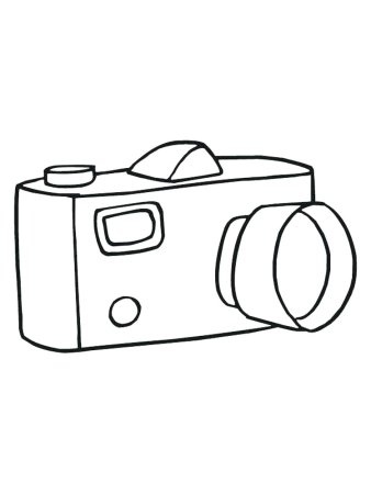 Фотоаппарат раскраска