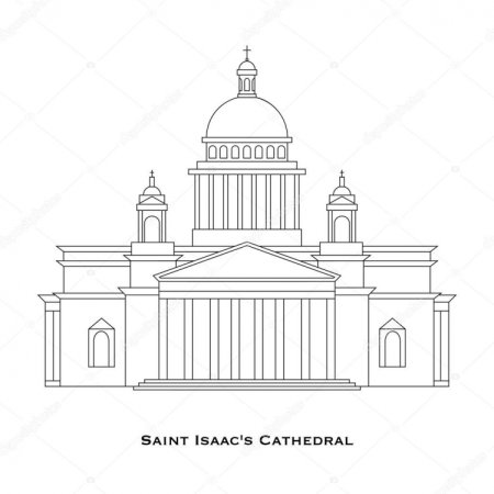 Исаакиевский собор в Санкт-Петербурге раскраска