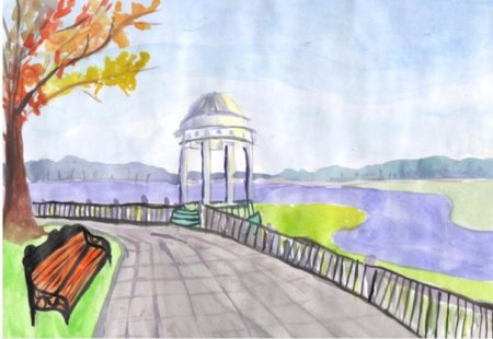 Нарисовать набережную