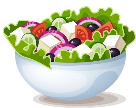 Салат мультяшный