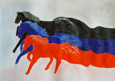 Рисунок ко Дню флага ДНР