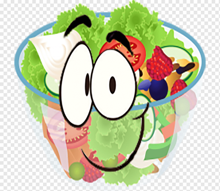 Салат мультяшный