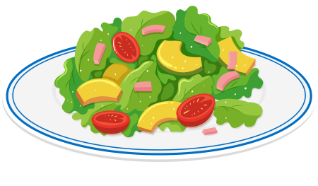 Салат рисунок детский