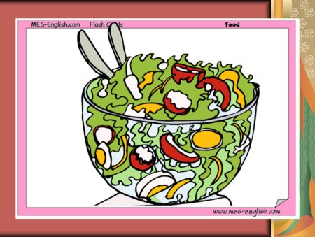 Нарисовать салат английский язык