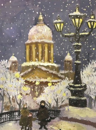 Новогодний Петербург картины