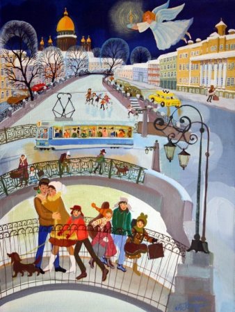 Анна Каждан новогодний Петербург