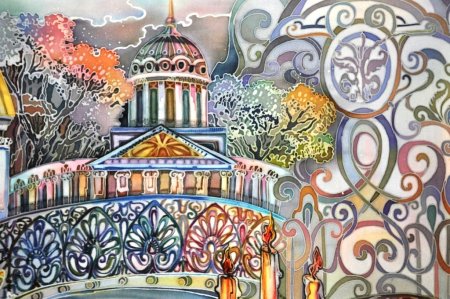 Виктор Парийский живописный батик