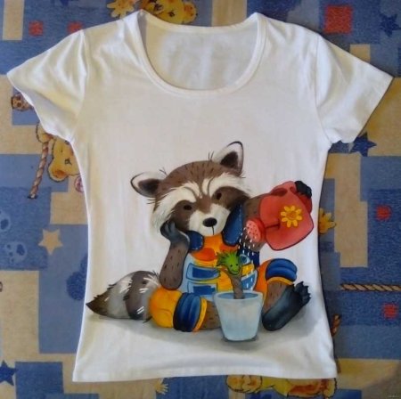 Роспись футболки для мальчика