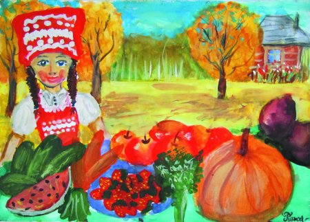 Рисование праздник урожая