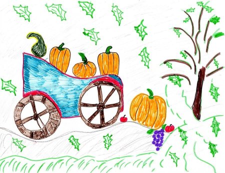 Рисование праздник урожая