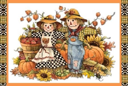 Пугало в огороде для детей